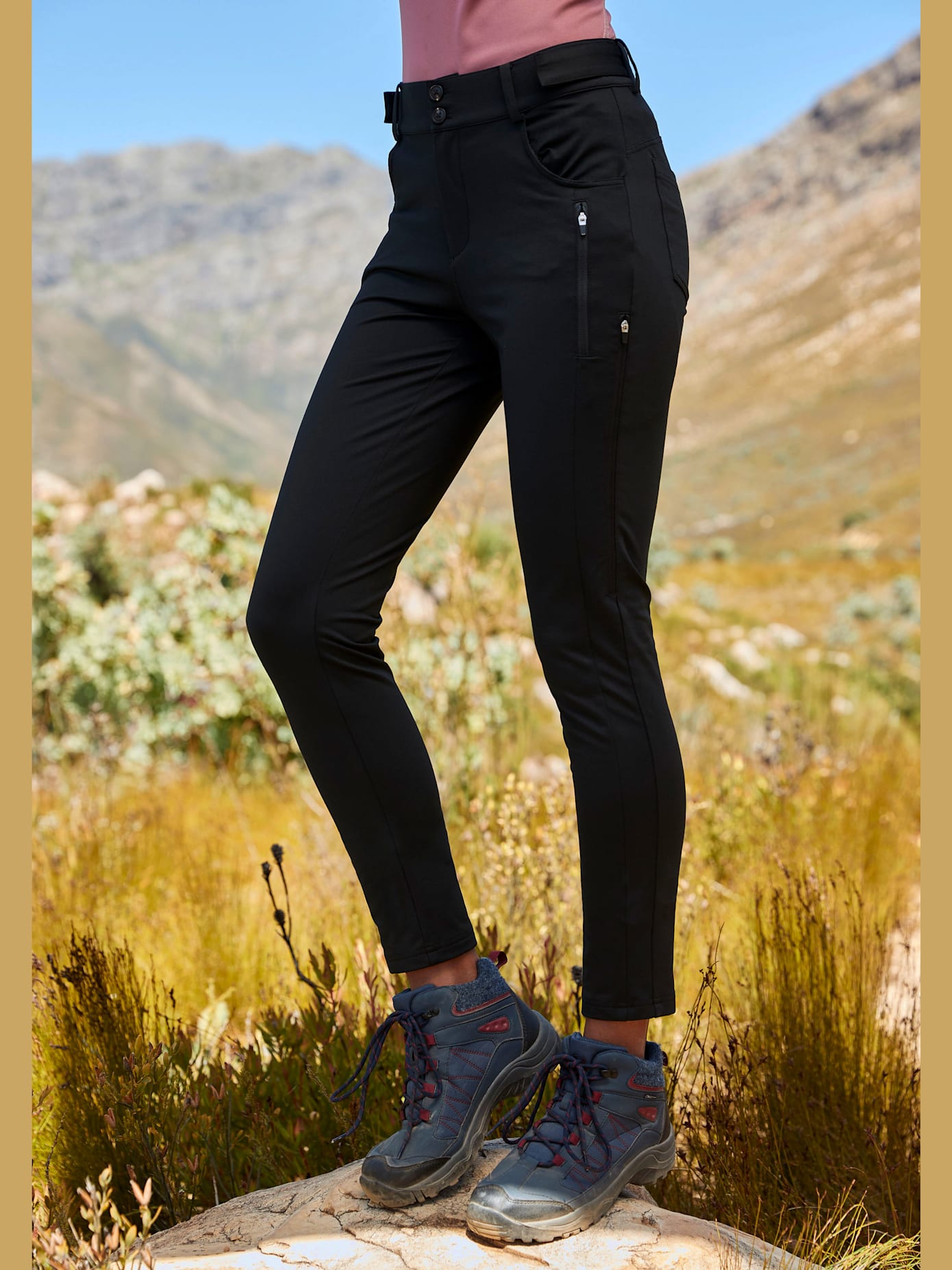 Pantalon de trekking ceinture réglable