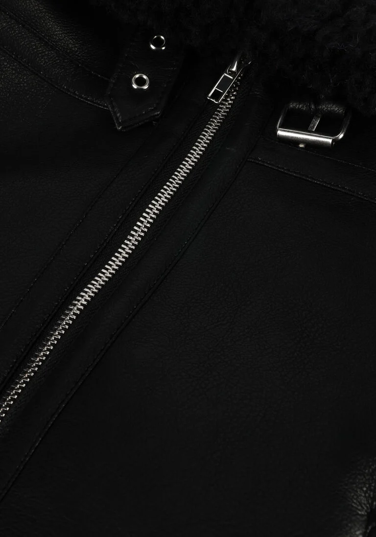 STAND STUDIO zwarte stand studio leren jas lorelle mini jacket