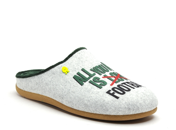 Hot potatoes chaussons homme kolssas gris