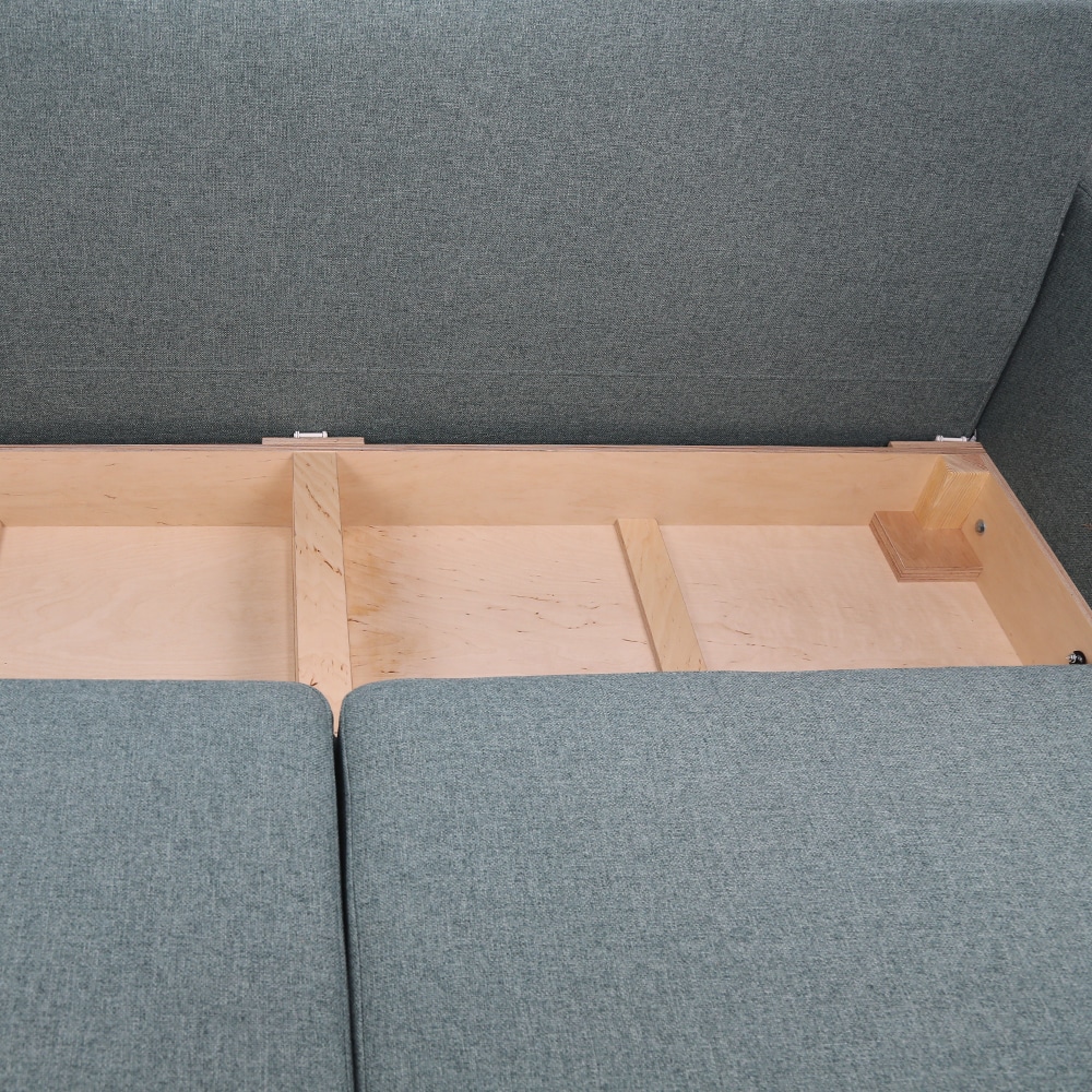 VitaliSpa Schlafsofa Schlafcouch Boxspringsofa York Schlaffunktion Bettkasten