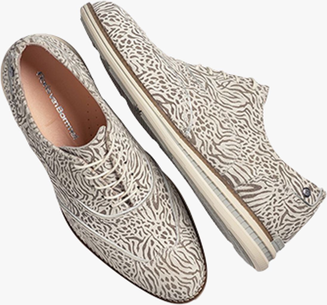 FLORIS VAN BOMMEL witte floris van bommel veterschoenen sfw-30034