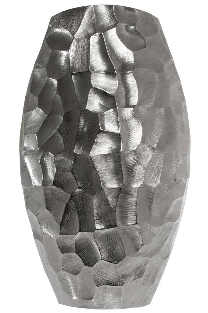 VASE Valessa - silber - gehämmert - 46 cm
