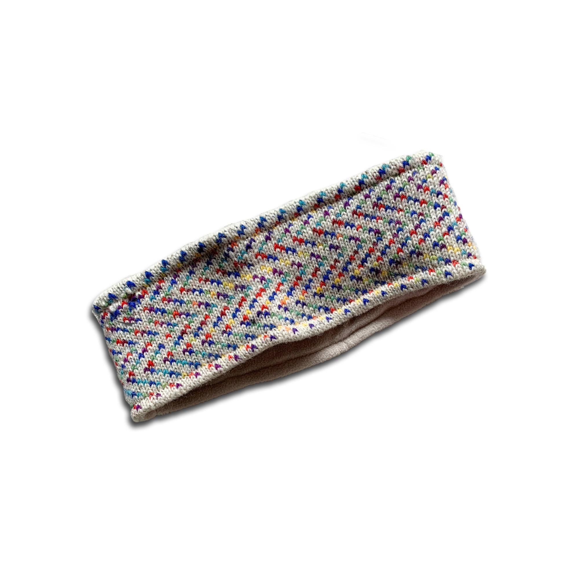 Stirnband aus Wolle, weiß, multicolor, H 9 cm, B 27 cm günstig bestellen