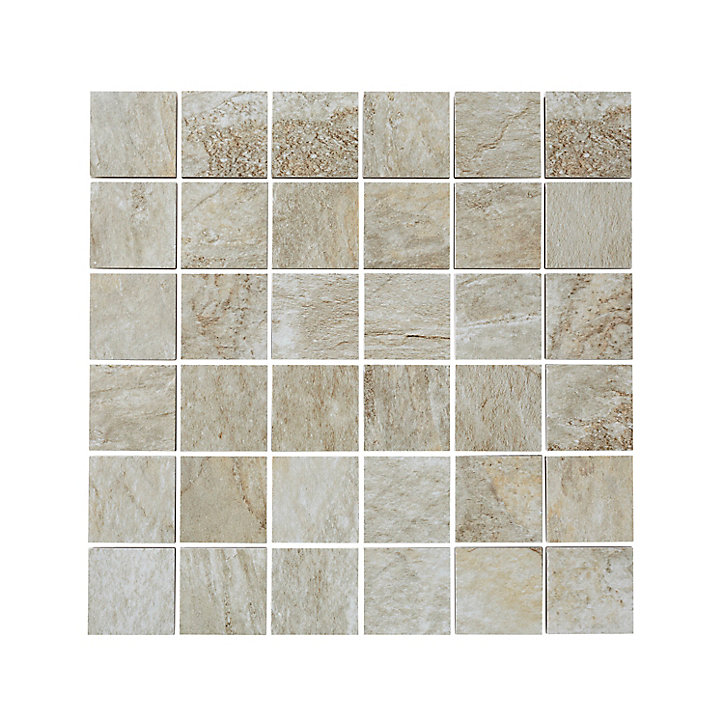 Mosaïque sol et mur beige 30 x 30 cm Shaded