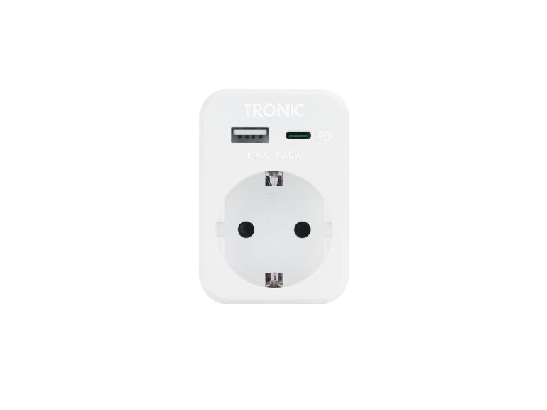 Stopcontact adapter met USB-aansluitingen