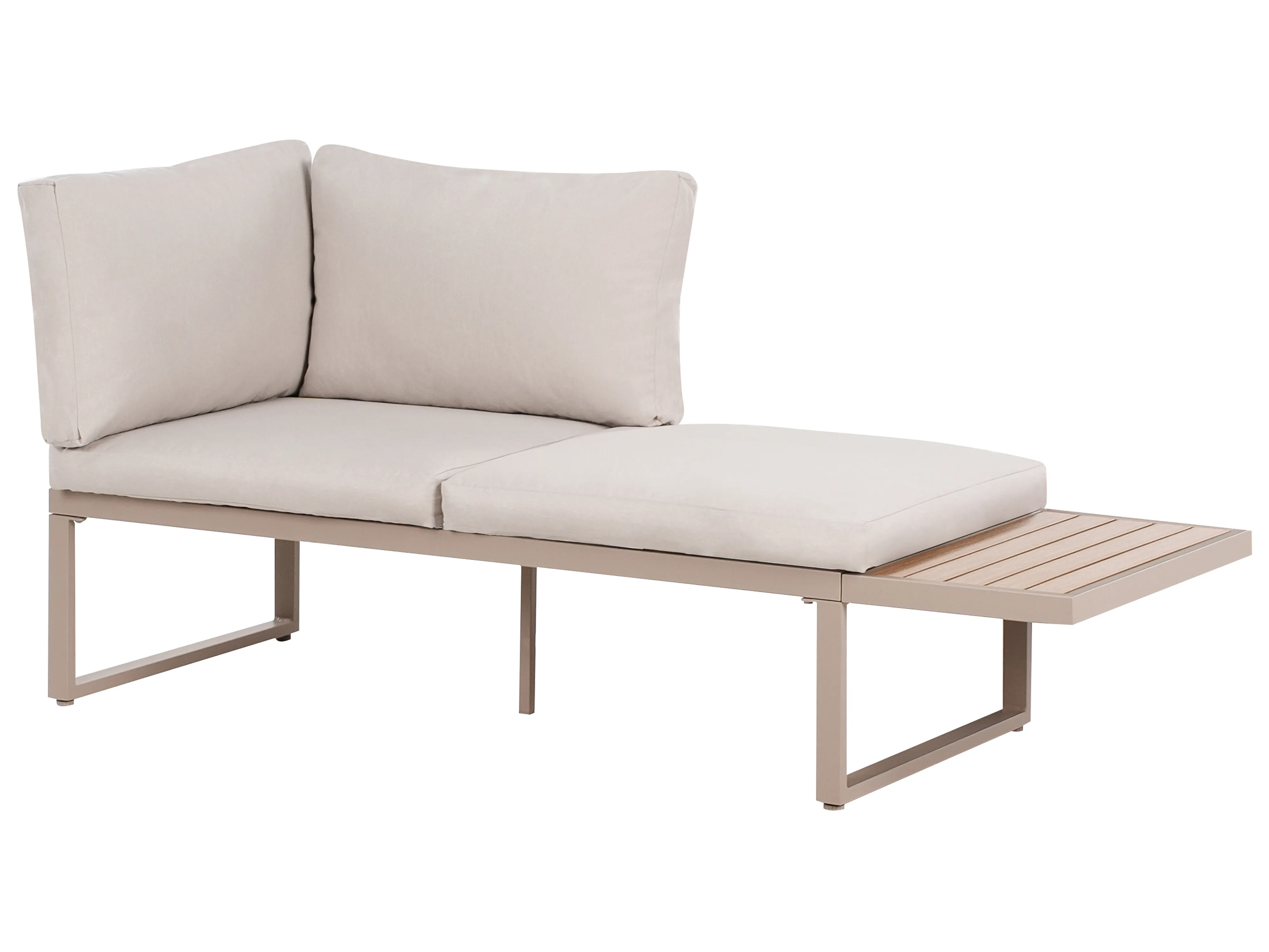 Tuin hoekloungeset met tafel 4-zits PIENZA rechtszijdig modulair Lichtbruin/beige