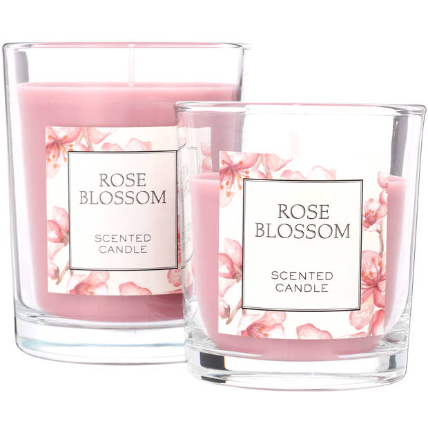 Blokker geurkaars - Rose Blossom - klein