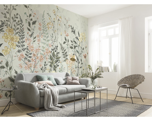Vliesbehang LJX8-057 Le Jardin Hay Meadow 8-delige set 400 x 250 cm