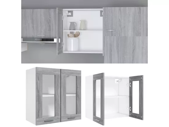 Armoire en verre suspendue 