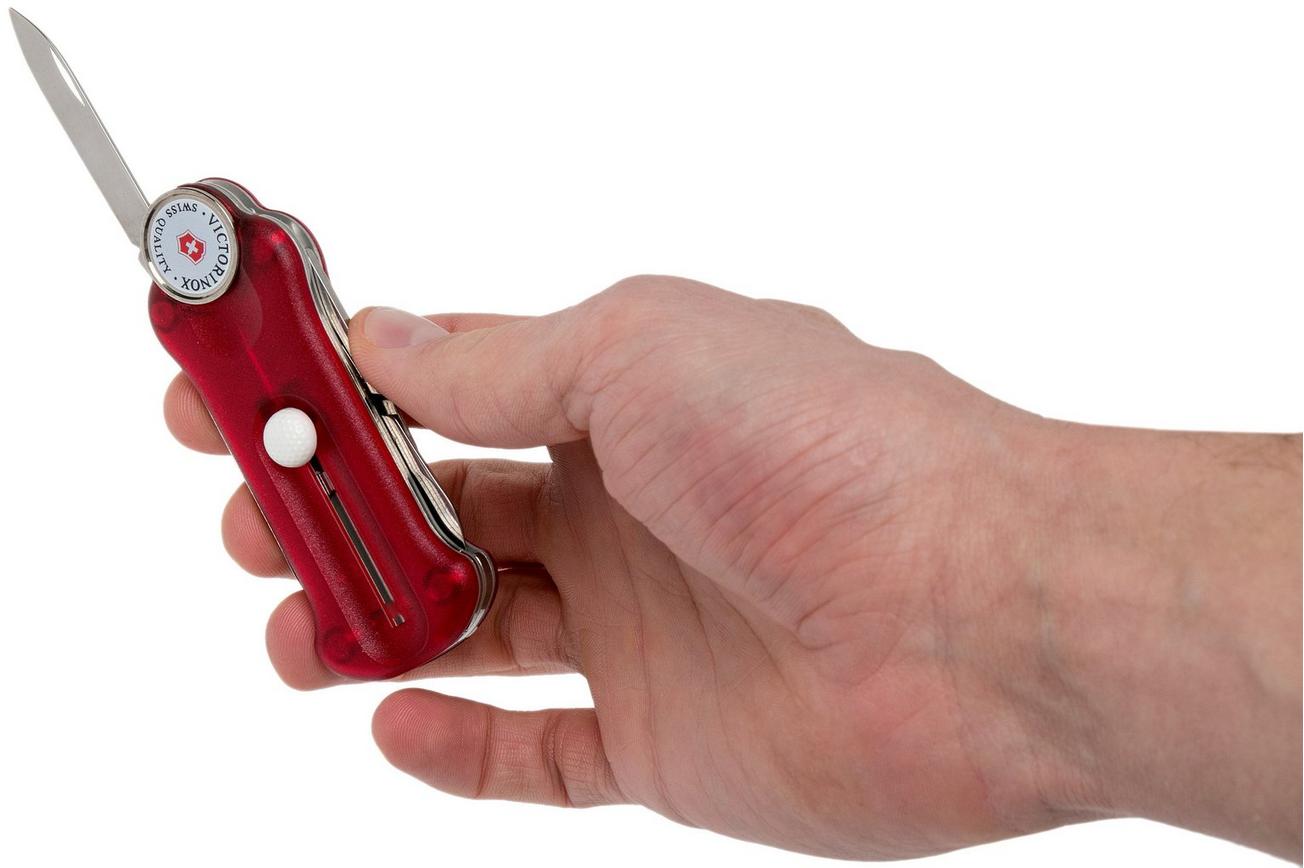Victorinox Golf Tool rood transparant 0.7052.T