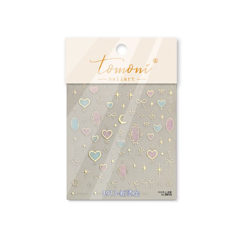 tomoni - Hart Maan & Ster Nail Art Stickers (Diverse Ontwerpen)