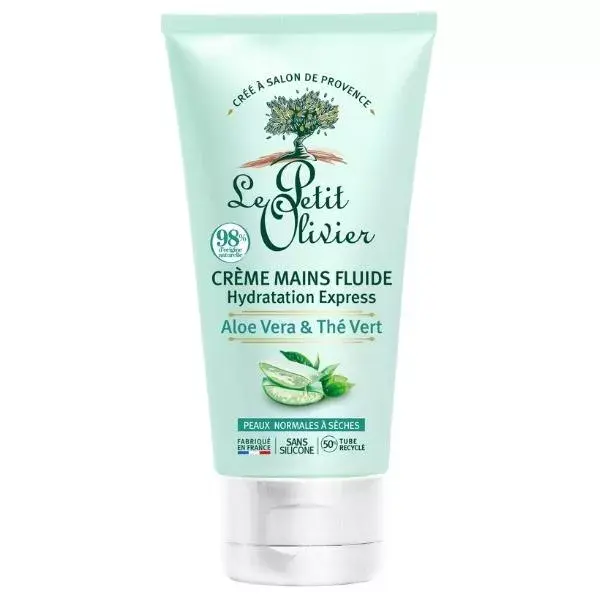 Le Petit Olivier - Creme Hidratante Express para as Mãos - Aloe Vera e Chá Verde 75ml