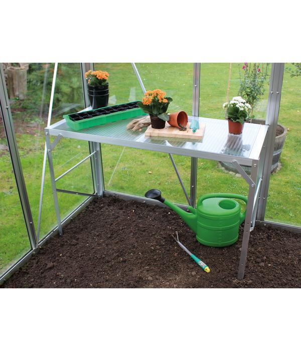 Vitavia Aluminiumtisch, 1 Ablage