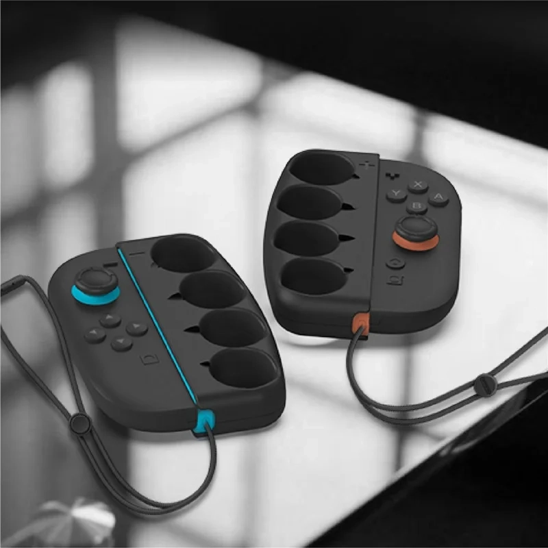(2er Set) Magnetische Boxing Griff Halterung für Nintendo Switch 2 Joy-Cons Controller - Schwarz