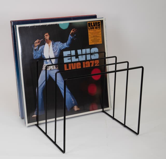 Studio 57 Vinylpladeholder i metal (Sort)