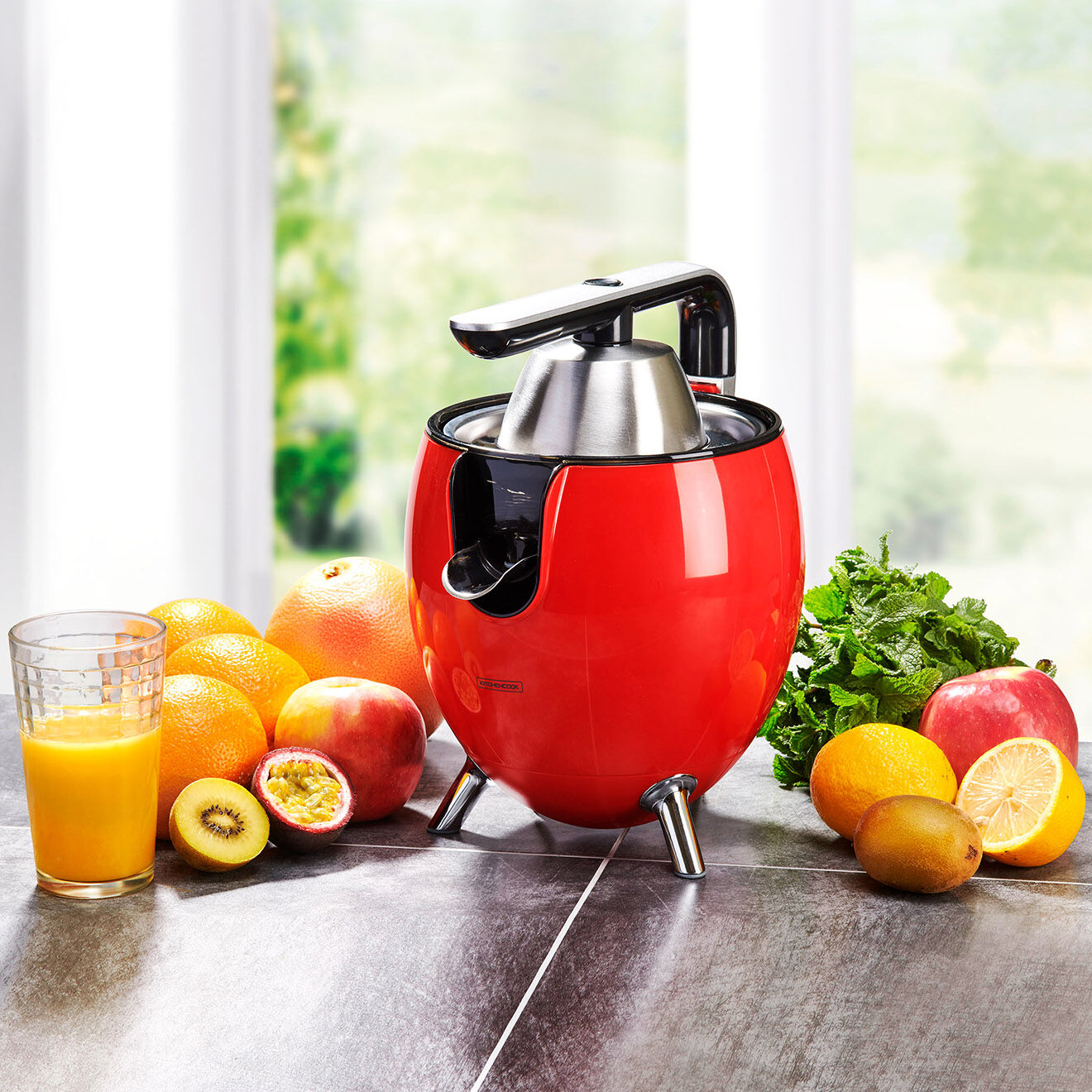 Kitchencook Presse-Agrume électrique rouge - 550 ml