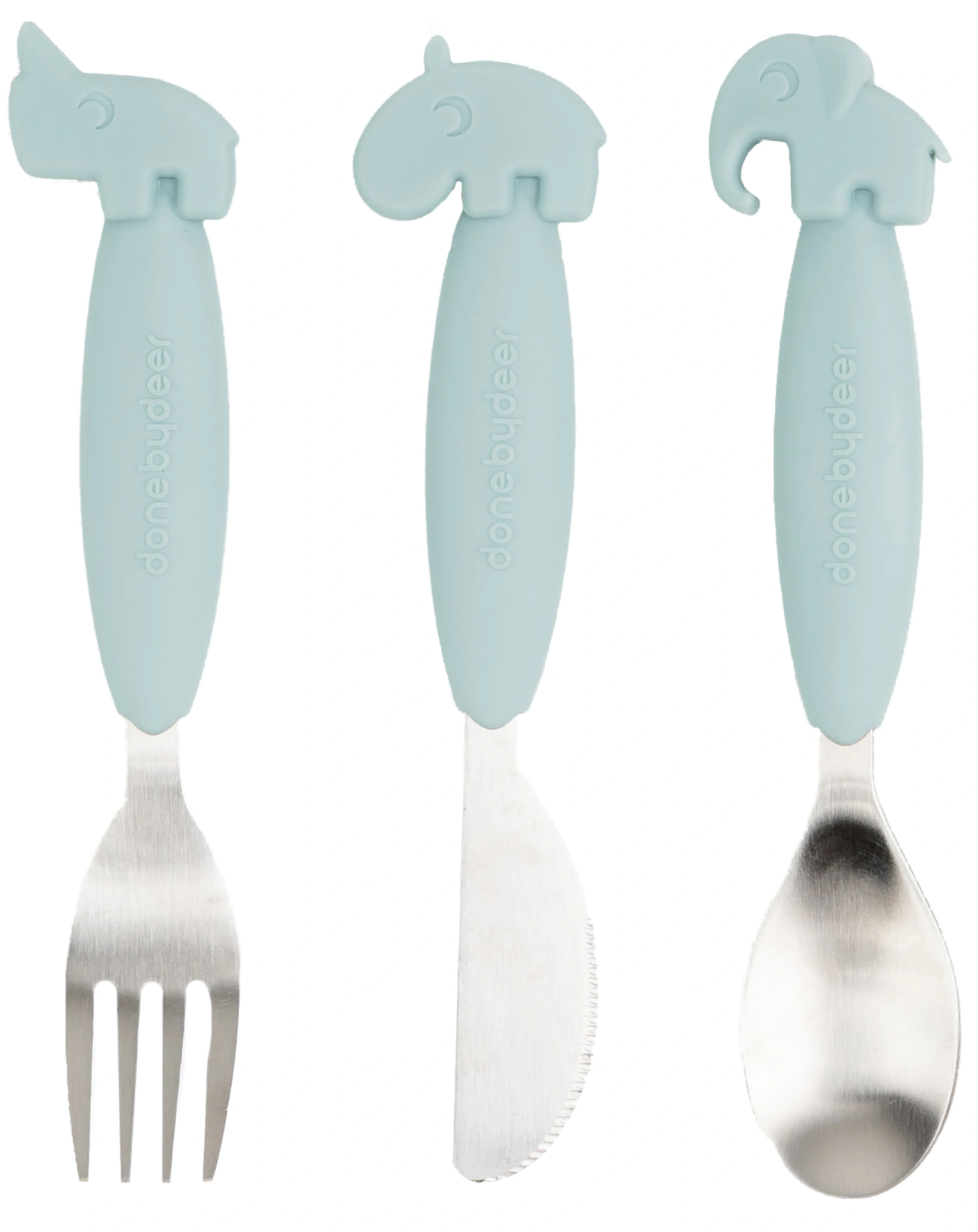 Besteckset EASY-GRIP - DEER FRIENDS 3-teilig in blau