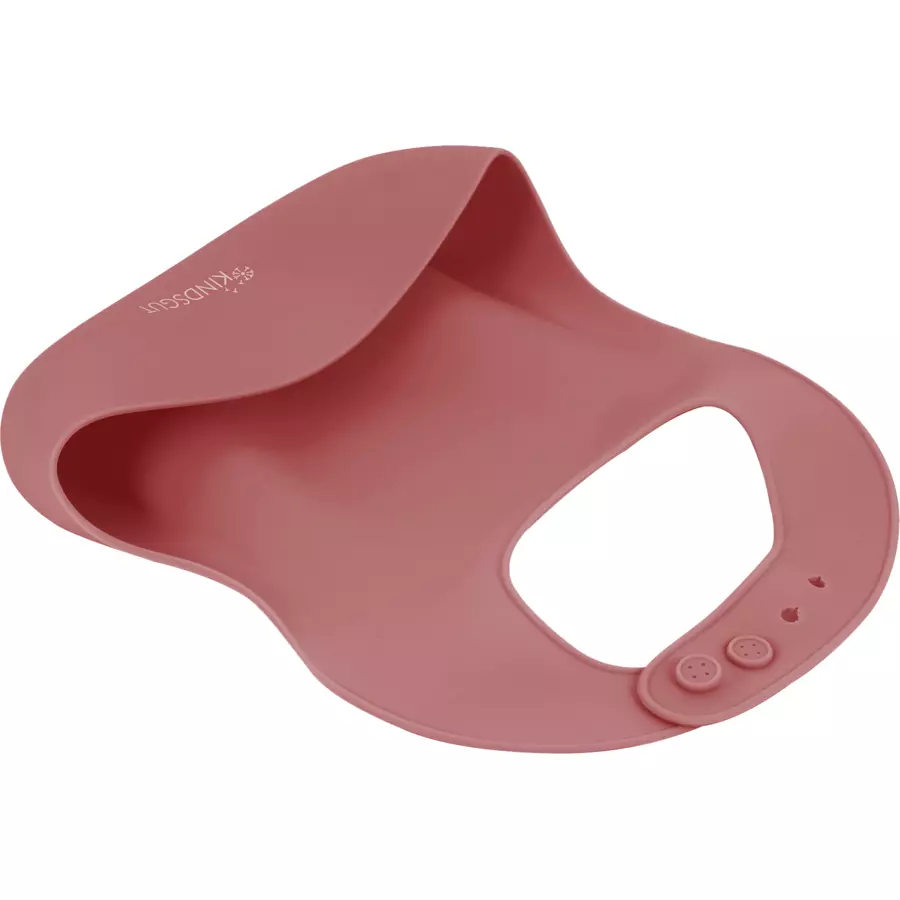 KINDSGUT Lätzchen aus Silikon, altrosa
