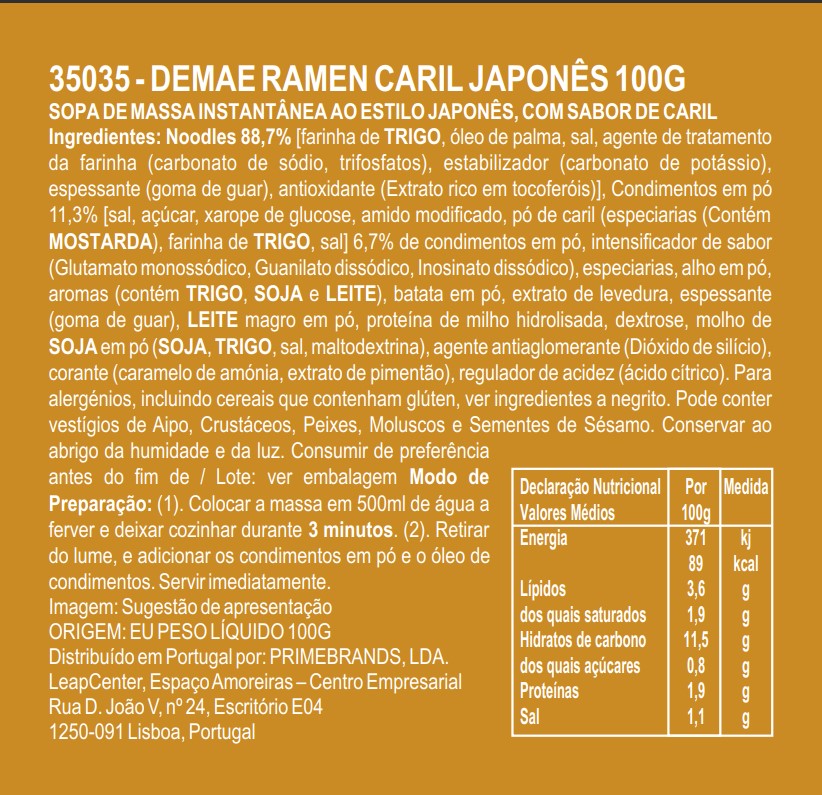 DEMAE RAMEN NISSIN CARIL JAPONÊS 100G