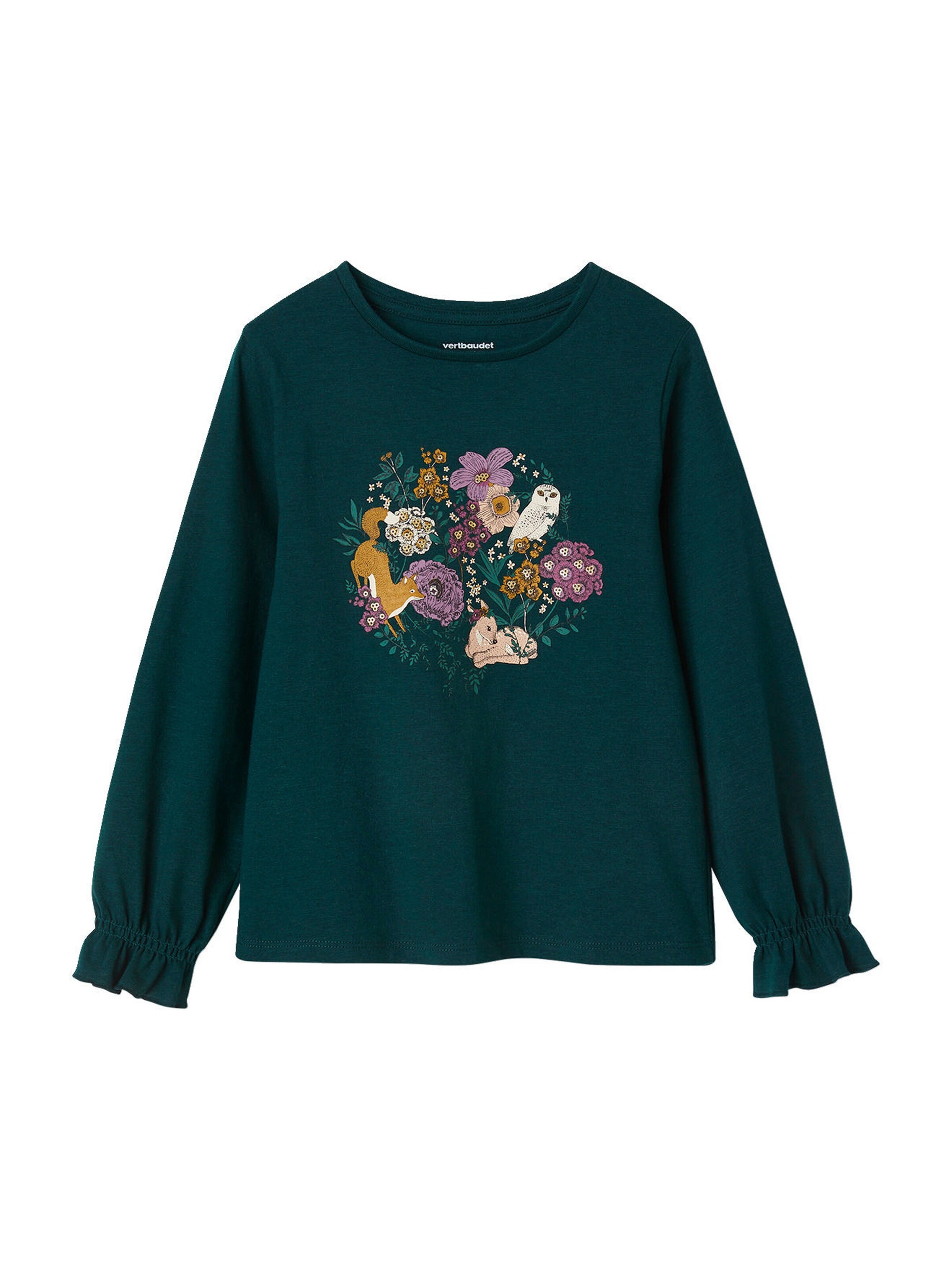 Vertbaudet Mädchen Shirt petrol