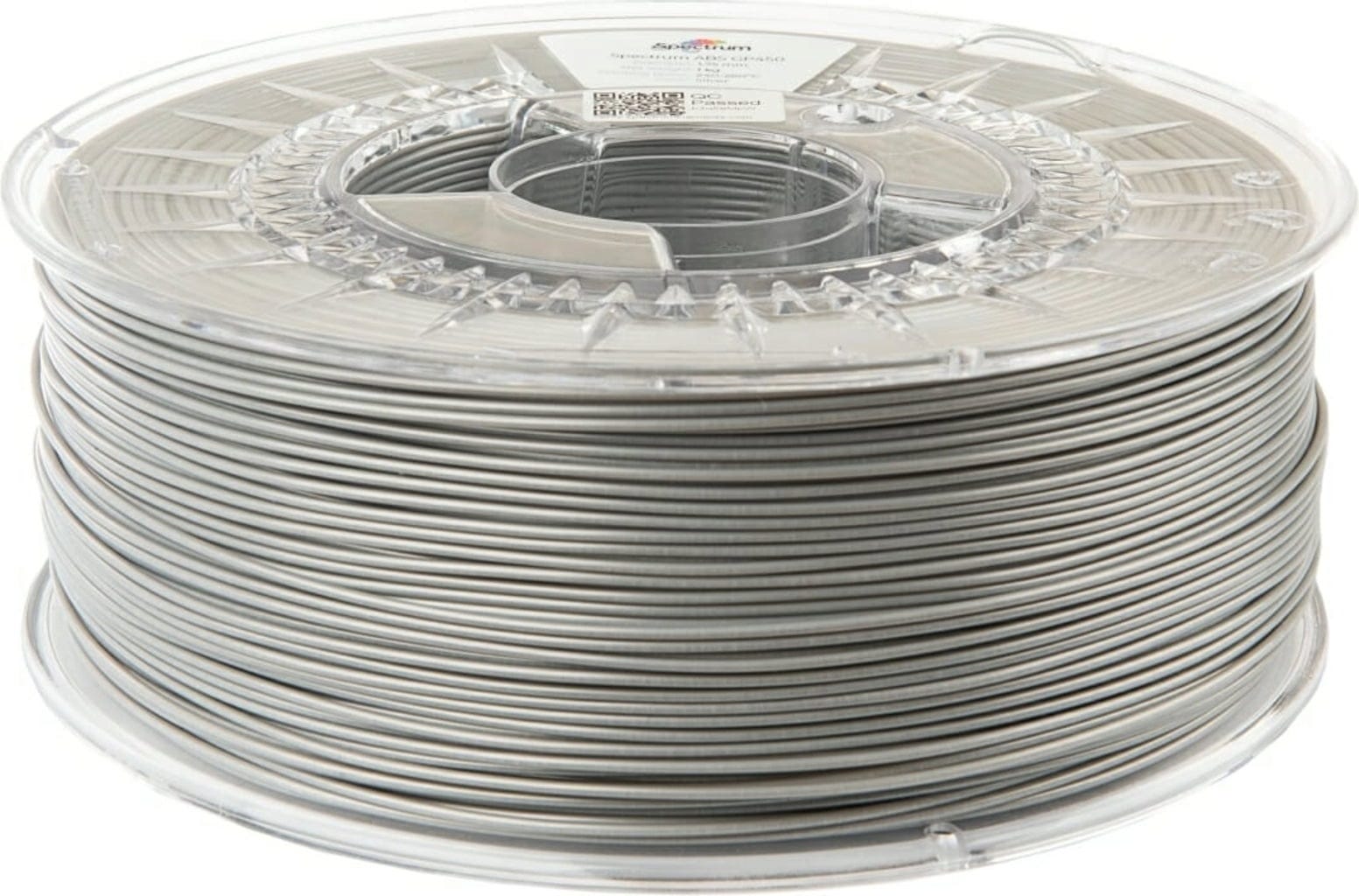 Spectrum  ABS GP450 Silver, 1,75 mm / 1000 g    Industrietaugliches ABS-Filament mit guten mechanischen Eigenschaften