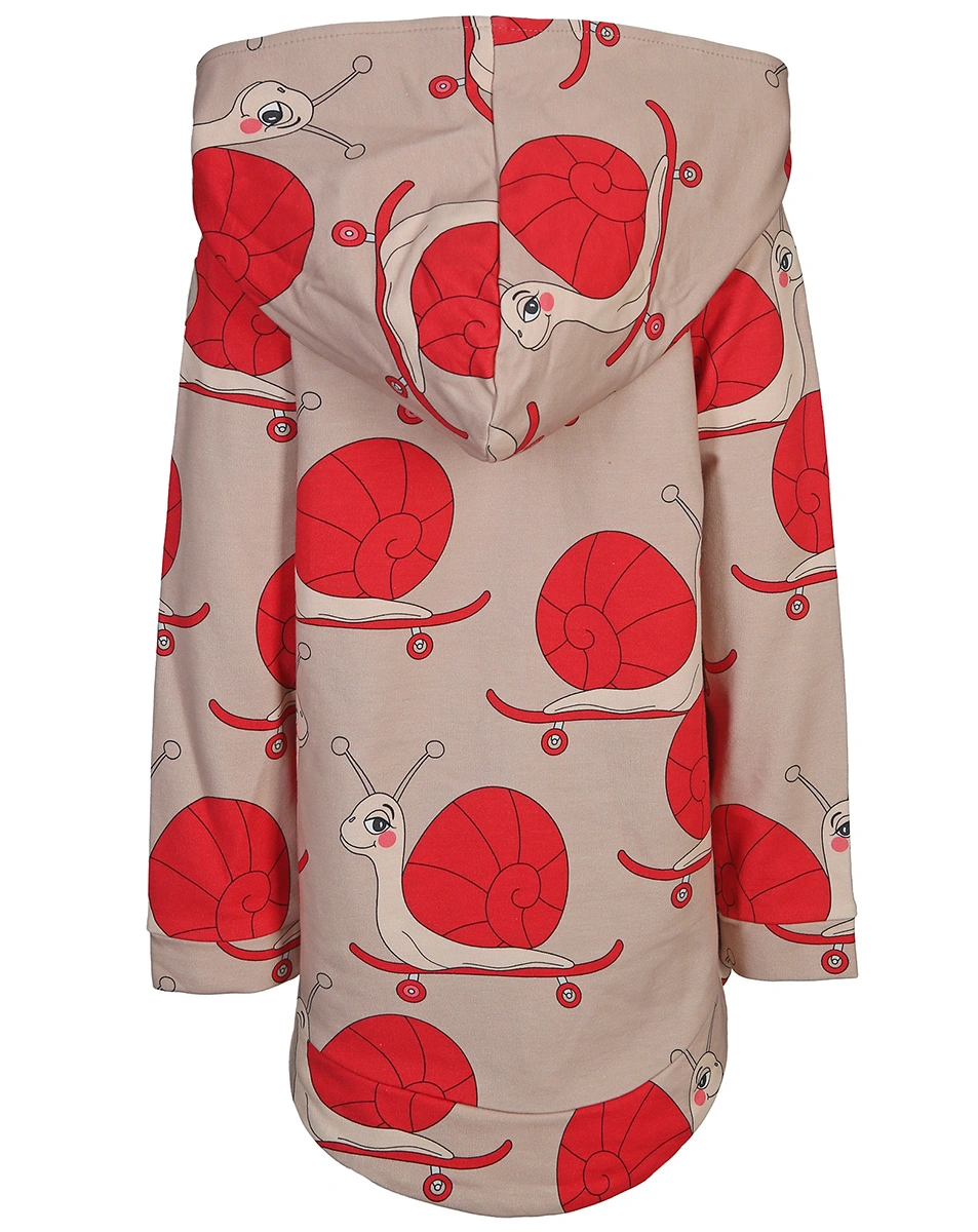 Kapuzen-Sweatjacke SNAIL in ecru