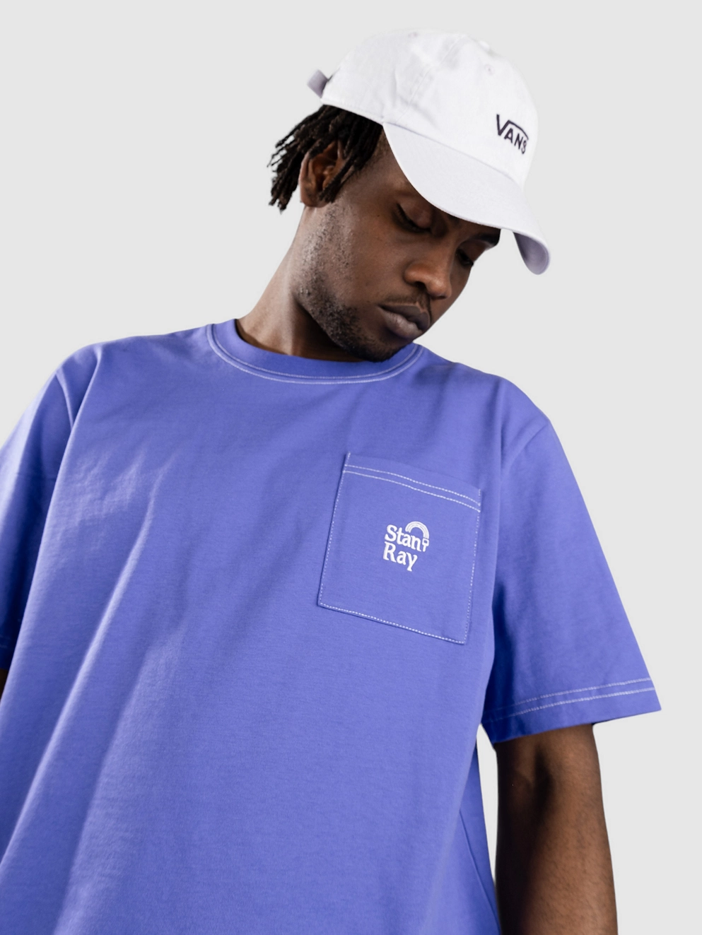 Stan Ray Ray-Bow Pocket T-Shirt blue iris