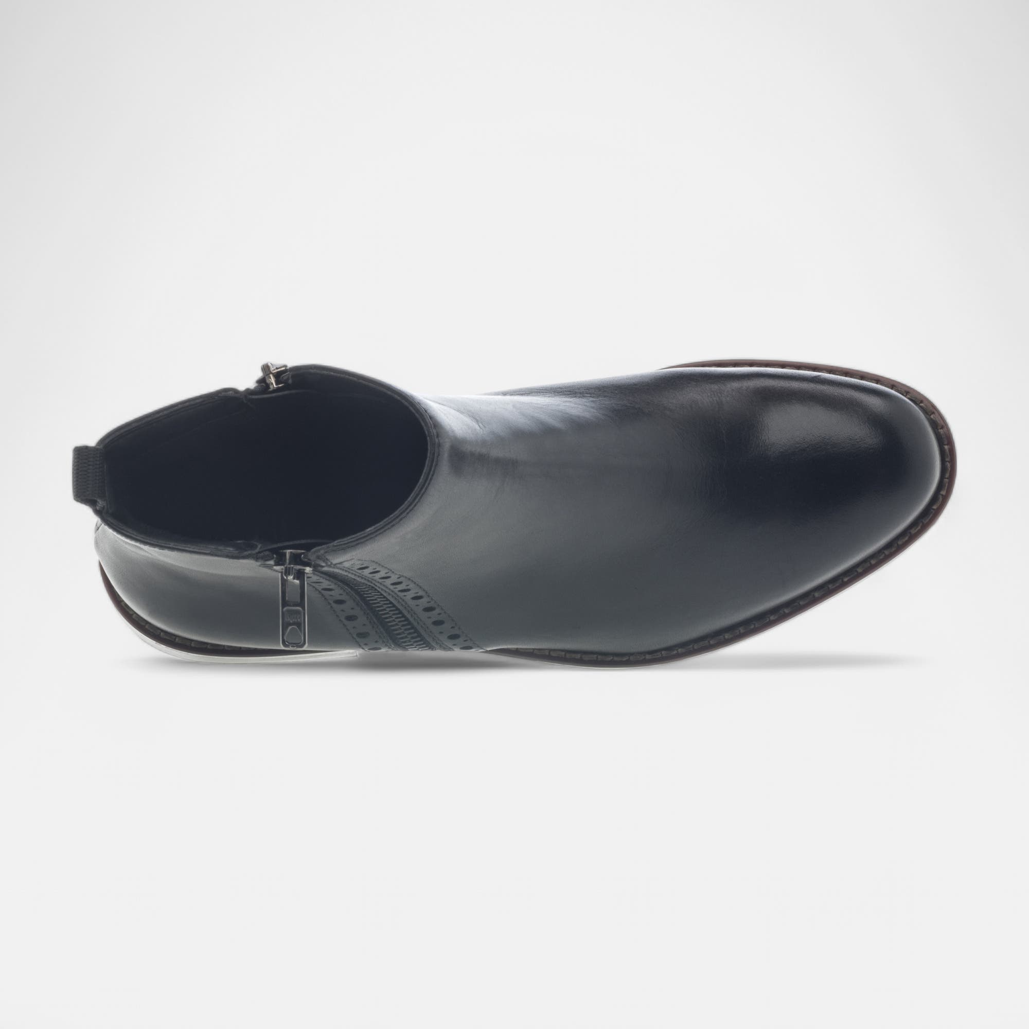 Bottines Femme en cuir noir