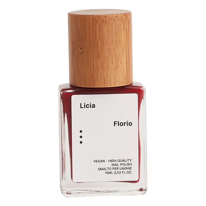 Licia Florio Vernis à ongles India - 15 ml | Rouge foncé