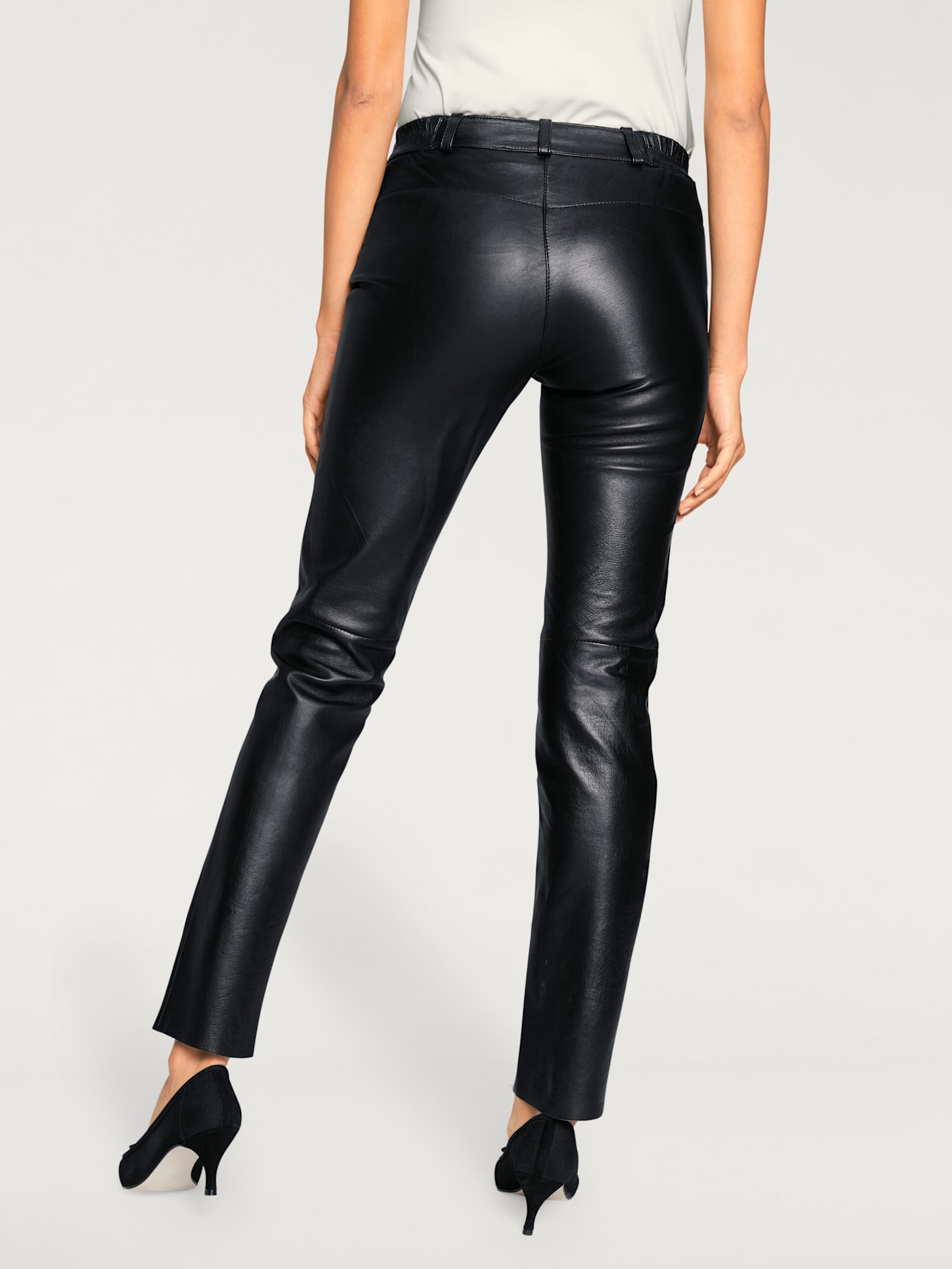 Leggings en cuir pour les loisirs et le bureau