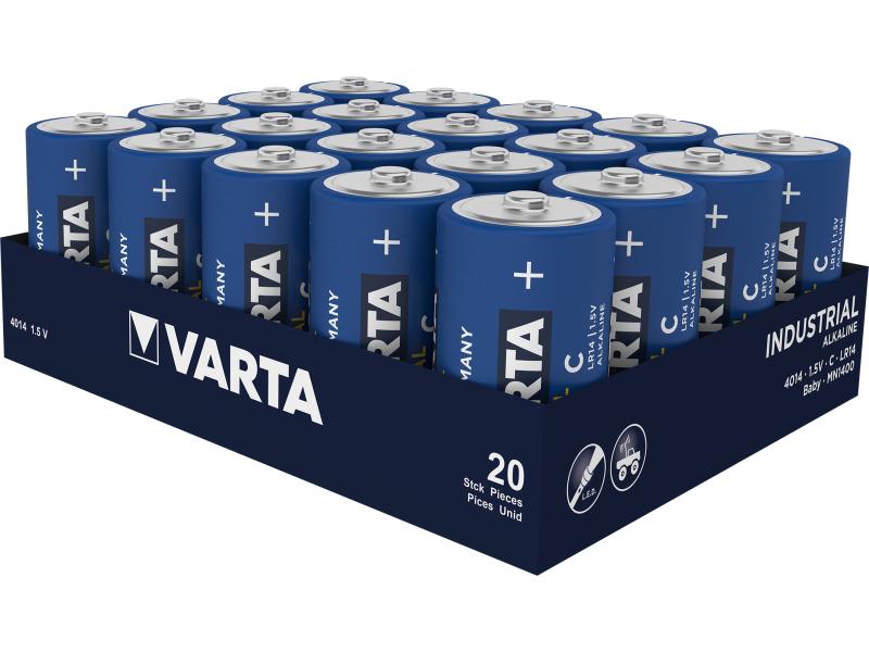 Varta Batterie Industrial C , 20 Stück C-Batterien (1,5 V) im 20er-Karton