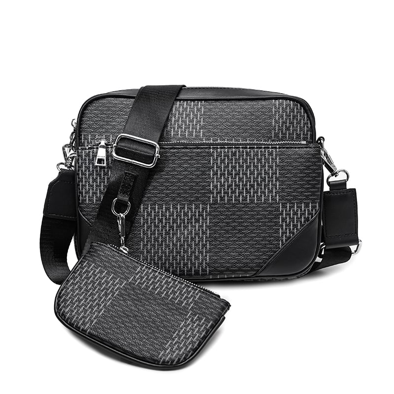 BagBuzz - Set: Geruite crossbodytas + sleutelhanger