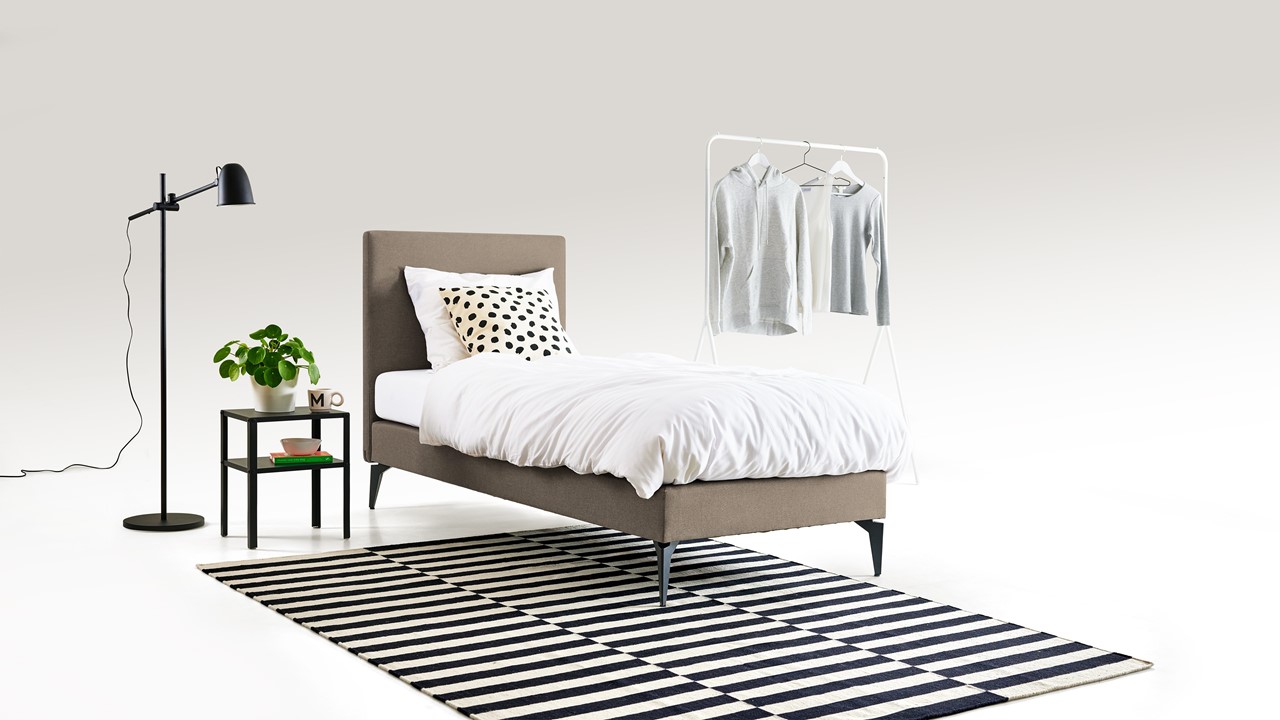 Boxspring Cisano met Silver Pocket Deluxe Foam matras taupe