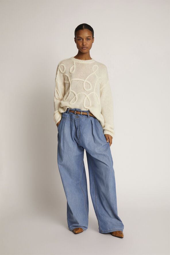 MUNTHE TAHLIS Alpaca Blend Knit Ivory