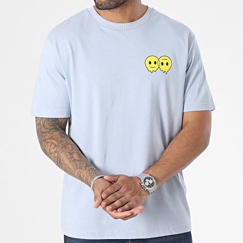 Tee Shirt Oversize Good Feelings Bleu Clair