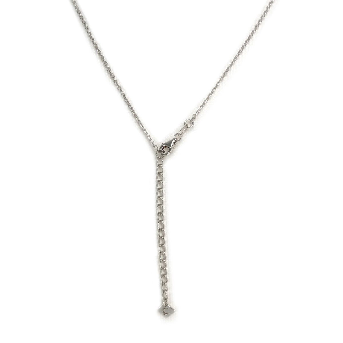 Collier LA GARCONNE d'occasion argent 925 diamant 38 à 43 cm
