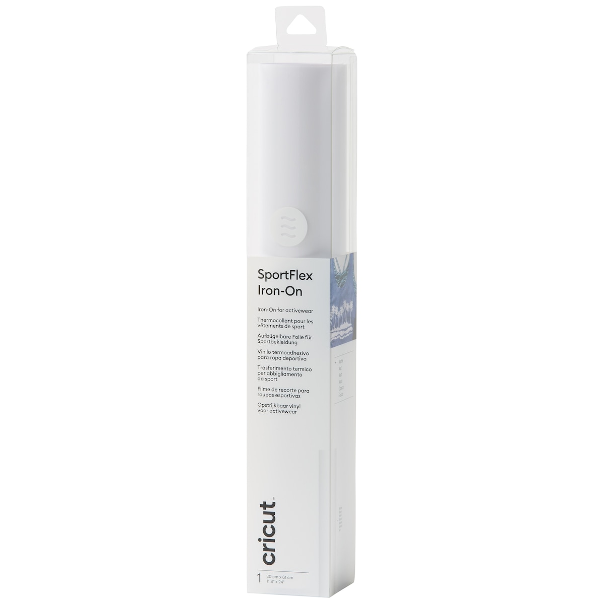 Cricut SportFlex Iron-On strykeark 30x60cm (hvit)
