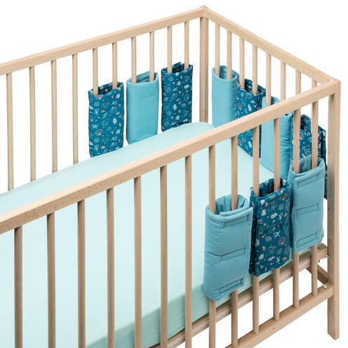 Tour de lit modulable 22x14 cm Seaside Romance - Bleu - LITTLE BAND
