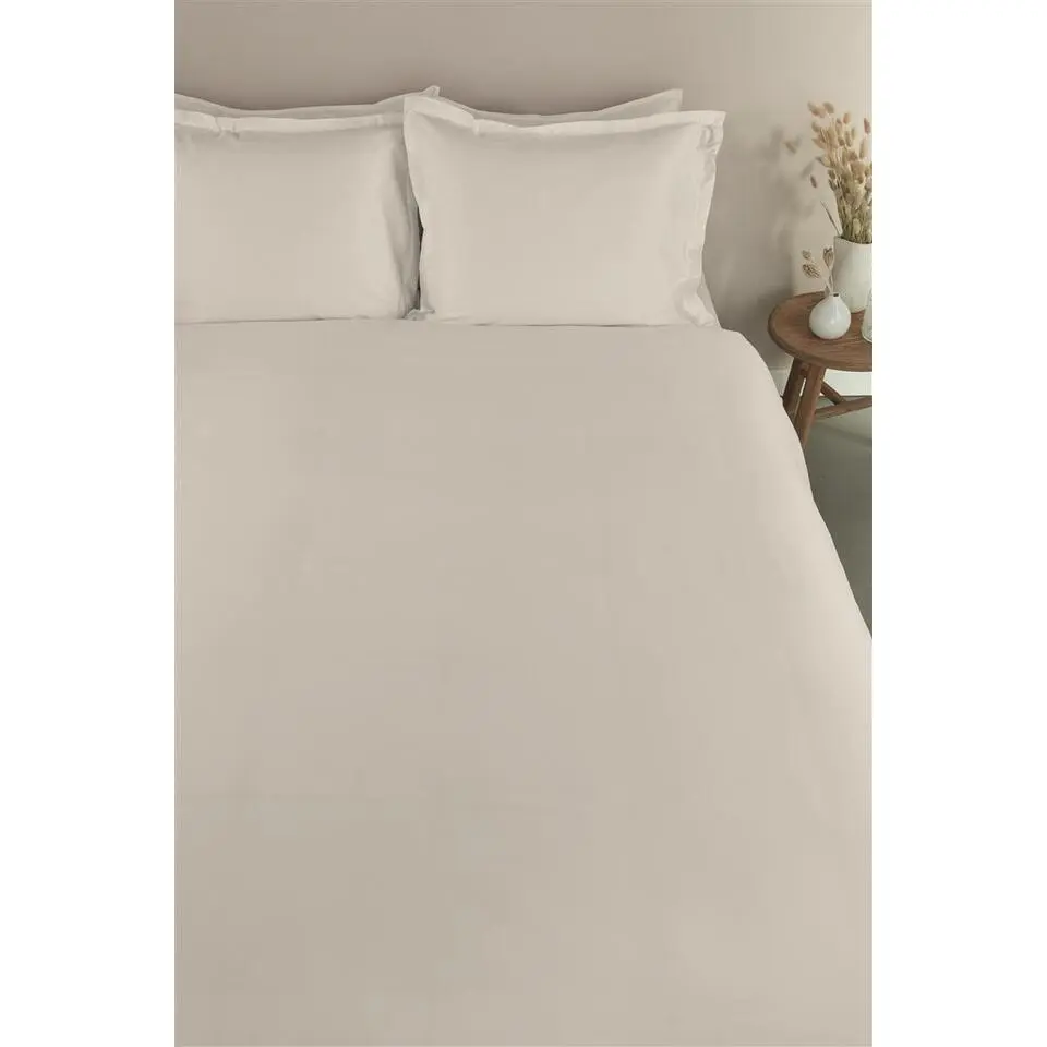 Ambiante Satin Uni dekbedovertrek - 140x200/220 - Wit