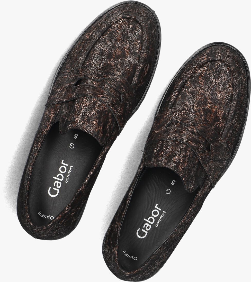 bruine gabor loafers 453