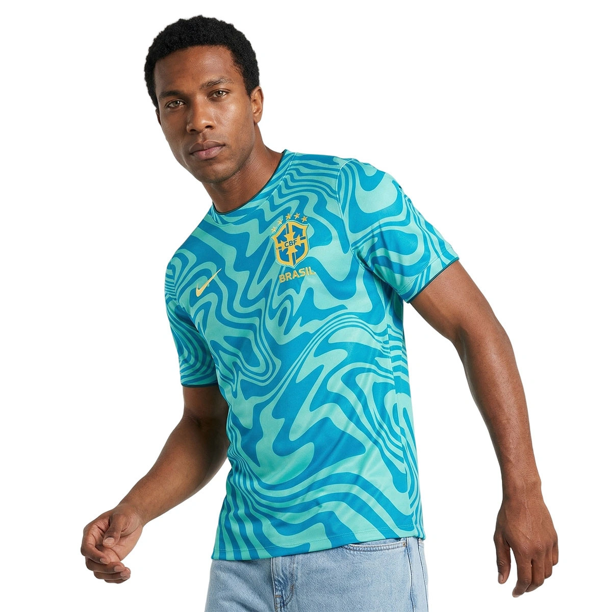 T-Shirt Nike Brasil Pre-Match Mundial 2026