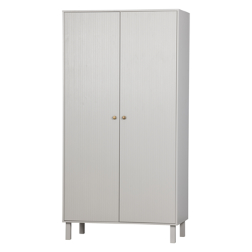 WOOOD kledingkast Madu wolkengrijs grenenhout 194,5 x 99,7 x 53,1 cm