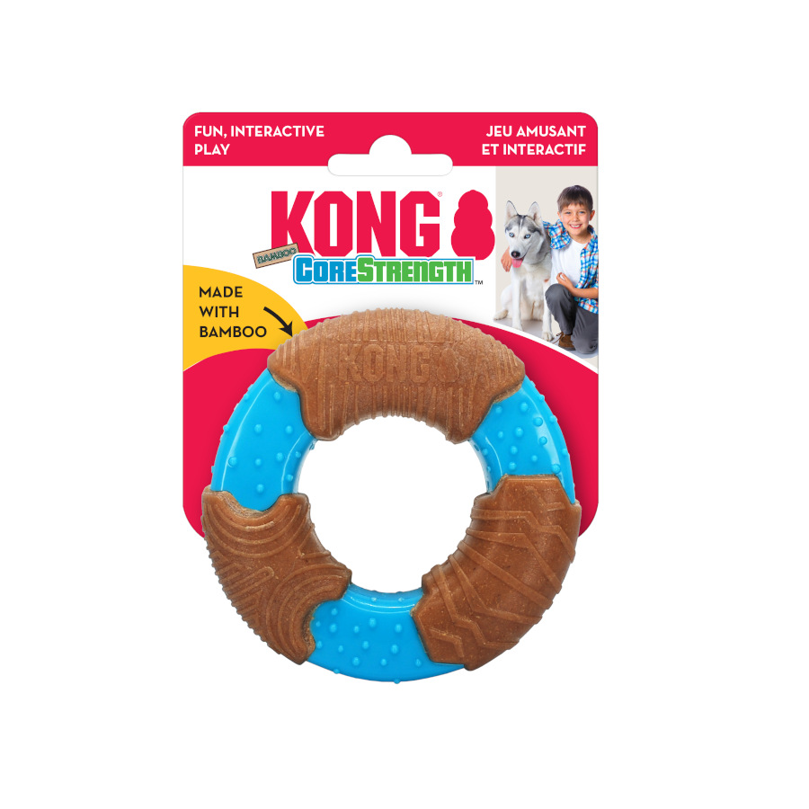 Anel de mastigar de bambu Kong CoreStrength para cães