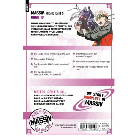 Carlsen Verlag NARUTO Massiv 19 von Masashi Kishimoto