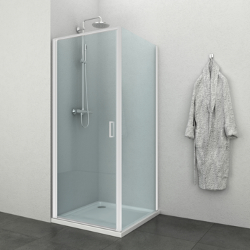 Allibert draaideur Loft Game 90x200cm wit transparant