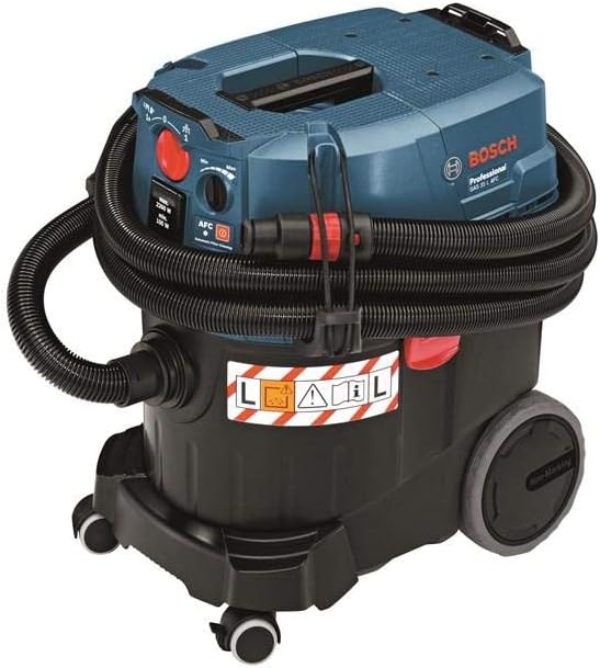Bosch Professional Nass-/Trockensauger GAS 35 L AFC (inkl. 1x Zellulose-Flachfaltenflter, Fugendüse, Entsorgungssack, Krümmer, Bodendüsen-Set, 3x 0,35 m Saugrohr, Schlauch 5 m, Ø 35mm)