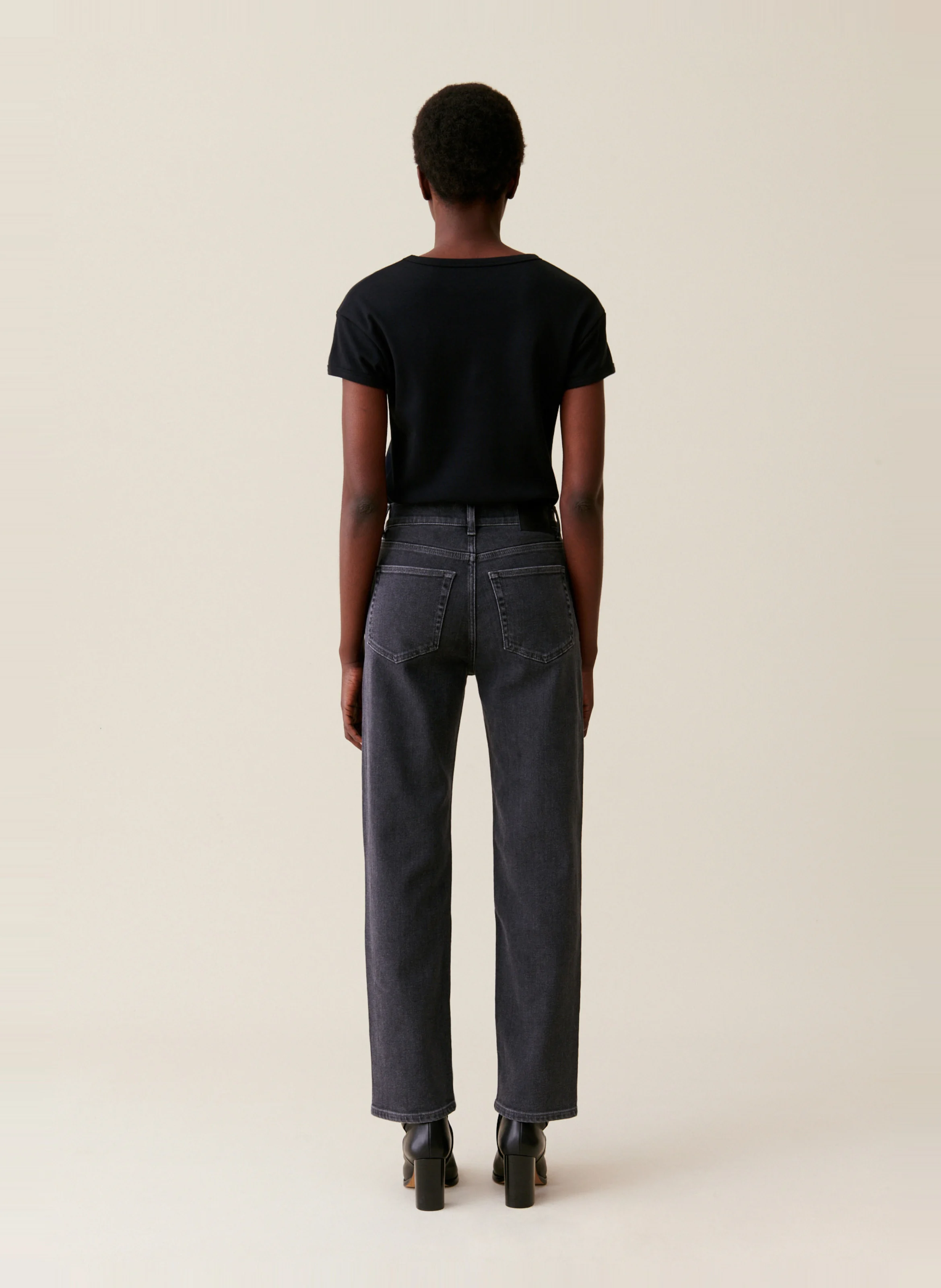 Jean slim en coton mélangé | Argent