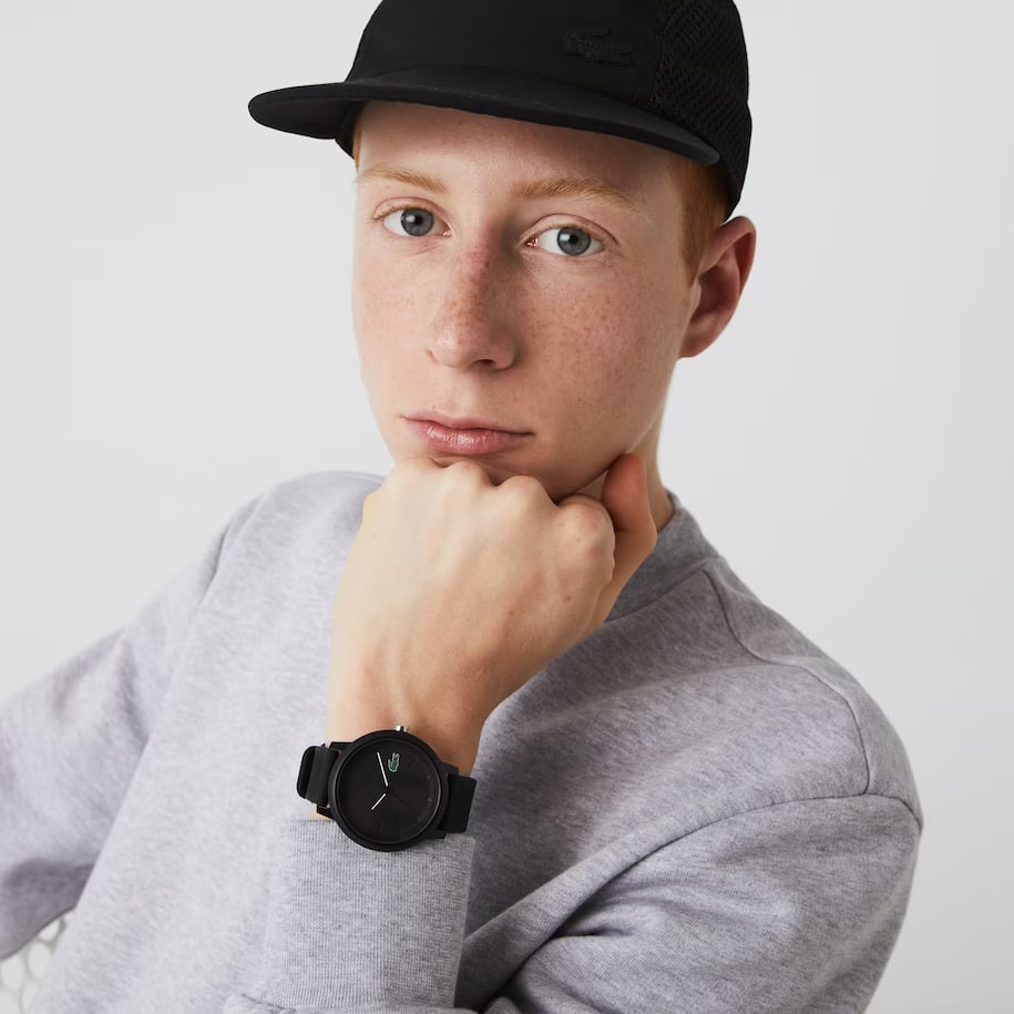 Montre homme Lacoste.12.12 avec bracelet en silicone noir Montres - Blanc - Lacoste - Homme