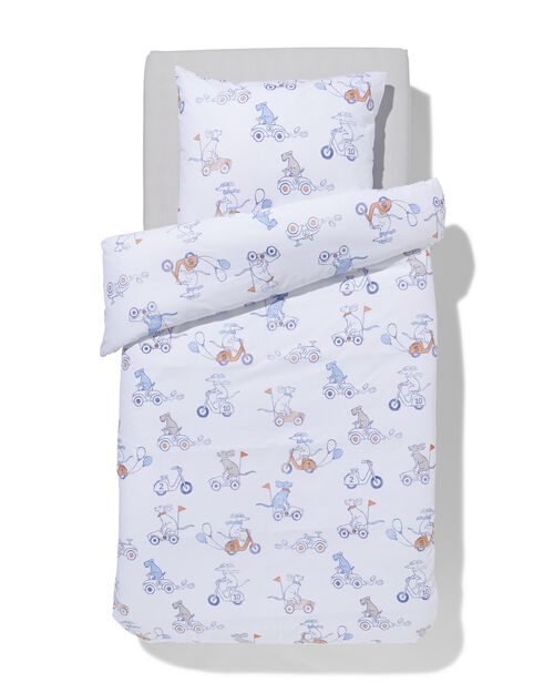 housse de couette coton doux enfant 140x200 chiens