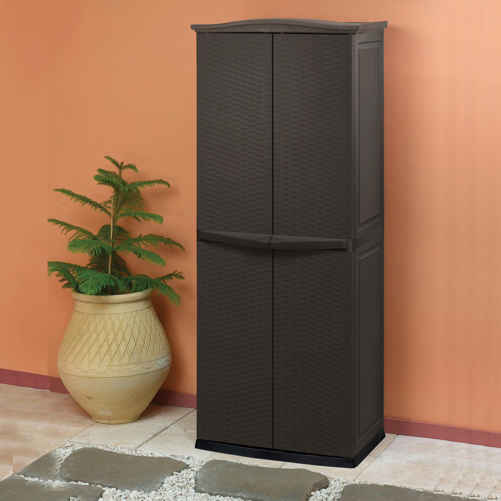 Aufbewahrungsschrank - espressobraun - 70 cm
